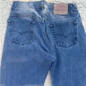 Levi's Relaxed Fit Striped Blue Jeans